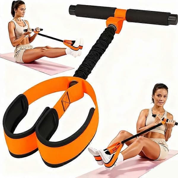 Non-slip Foot Pedal Bands Pedal Resistance Bands with Handle Yoga Sit-up Trainer Pull Rope Core Training for M