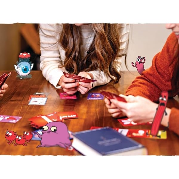 Organ attack! Kortspel roligt och lärorikt för barn, tonåringar och familjer | Människokroppens organ kortspel för familjens spelkväll | Ålder 8+, 2-6 spelare