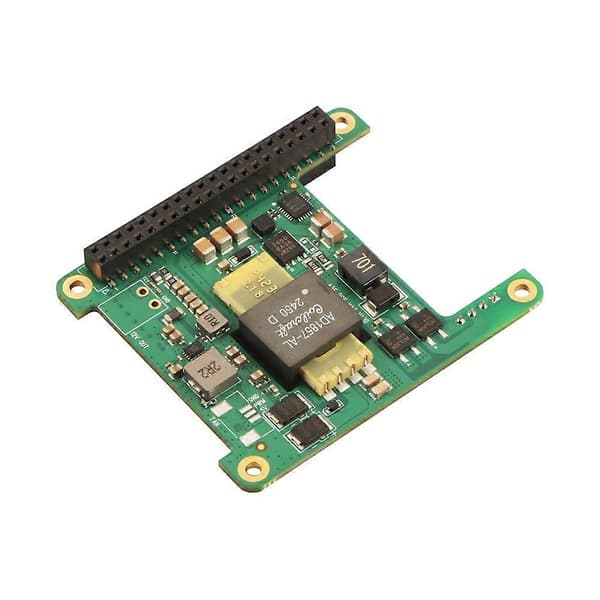 Kompakt 20W PoE+ HAT-modul - Power over Ethernet-expansionskort för CUBIE A5E enkortsdator