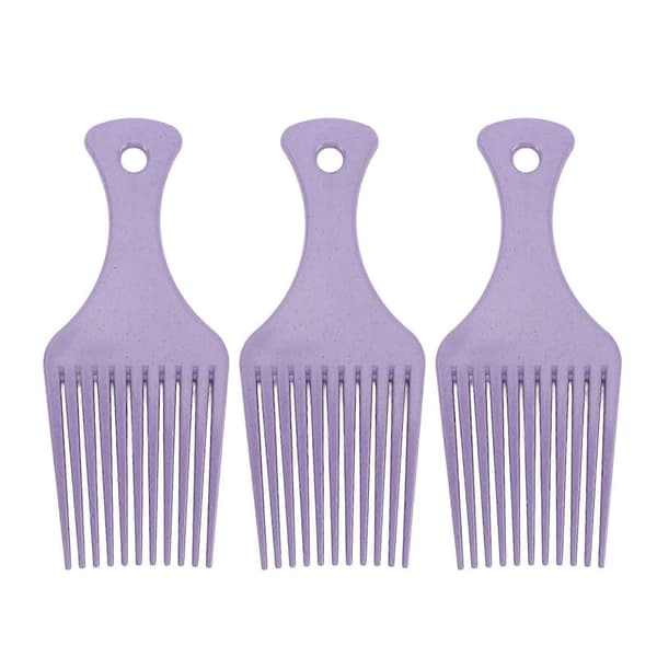 10 stk. bredtandet kam til krøllet hår med ergonomisk greb, rejsestørrelse til udfiltring og styling