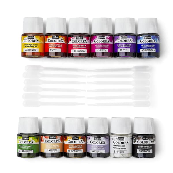Colorex-akvarellimusteiden perussarja 12 x 20 ml