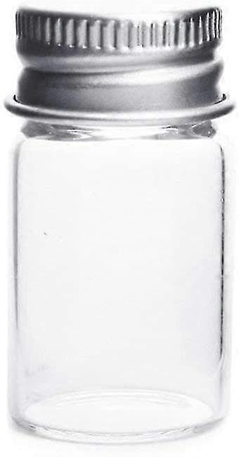Klara glasflaskor Godisflaska med aluminiumskruvlock små burkar