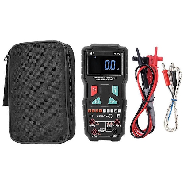 FY19S Multifunktionell Högprecision Digital Handhållen Skärm Automatisk Multimeter AC DC Spänning Ström