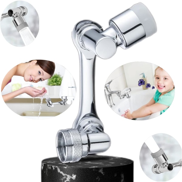 Faucet Extender for Bathroom Sink,2 Mode-1080° Rotatable Faucet Aerator Swivel Faucet Attachment, Rotating Faucet Extender for Washing Faucet Aerator