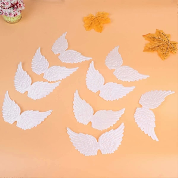 3D Vingar Patch Kläder Dekal 13.5CM DIY Hantverk Dekoration (Vit) 12 Stycken COLOR1