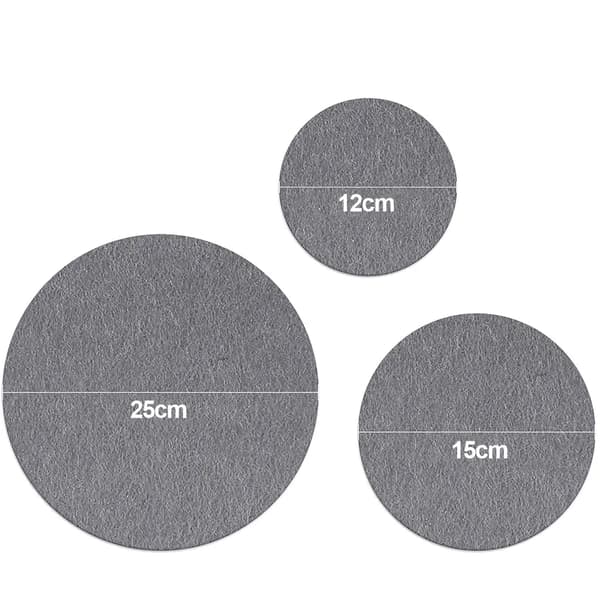 Plate protectors, storage, thick soft felt protectors