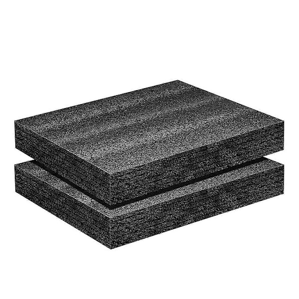 2 kpl Polyuretaanivaahtomuovilevy - 16 x 12 x 2 tuuman vaahtomuovisisäkkeet koteloihin - Pakkausvaahtomuovipehmusteet työkaluille