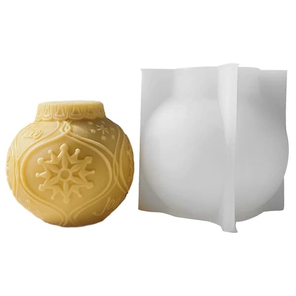 3D Silikoneform Glat Præget Mønster Lysform Skællet Fisk Sæbeforme Ornament Aromaterapi Støbeforme