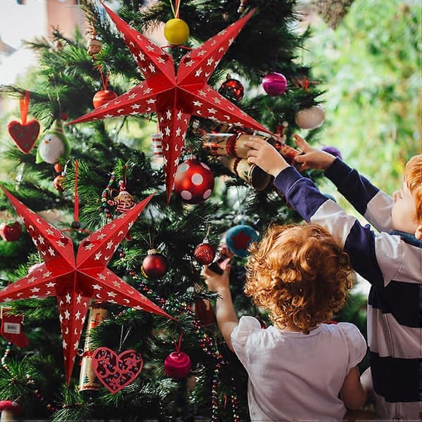 Hängande juldekoration i papper för festlig belysning, 1 set