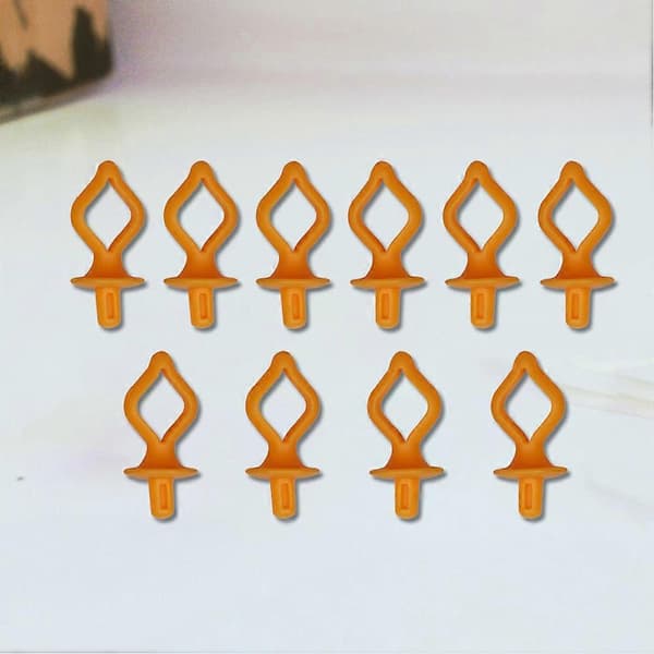Spoleclips Silikone Spoleclips til Syning 10 Stk Orange Klemmer