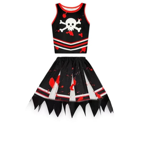 Halloween Piratfestkostyme for Barn Digitaltrykk Cheerleading Performance 2