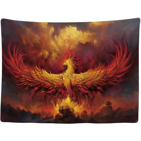 Gobeläng Gobeläng Dekoration Hem - Phoenix Phoenix Fire Greek Mythology - 200 x 150 cm - Vägghandduk Vägghängen - Tillbehör för sovrum