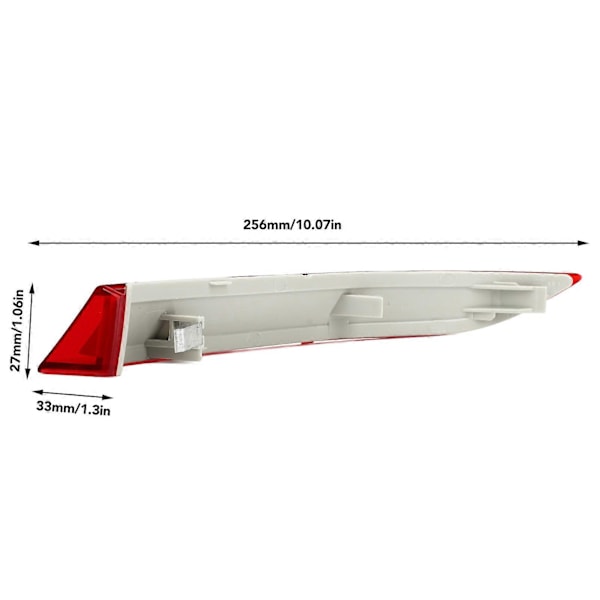 Bagkofanger Reflektor Vandtæt Farvebestandig Glat Overflade Rød Indkapsling Reflekterende Stribe Passer Til X5 E70 LCI Venstre 63147240997