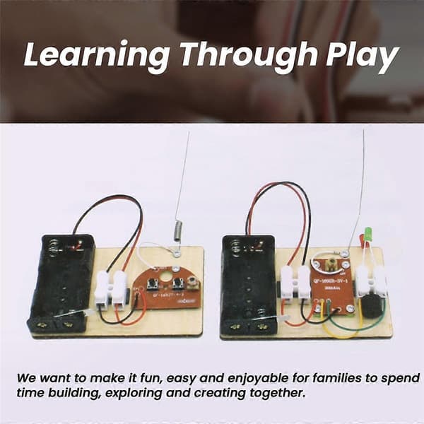 STEM Kit, Learn Morse Code, Build a Telegraph Machine, Electrical Circuit Experiment, Electricity Kit
