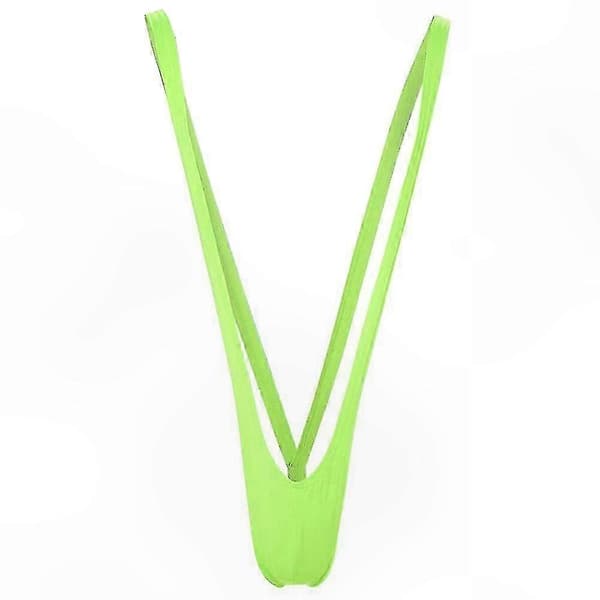 Neoninvihreä Mankini-uima-asu miehille