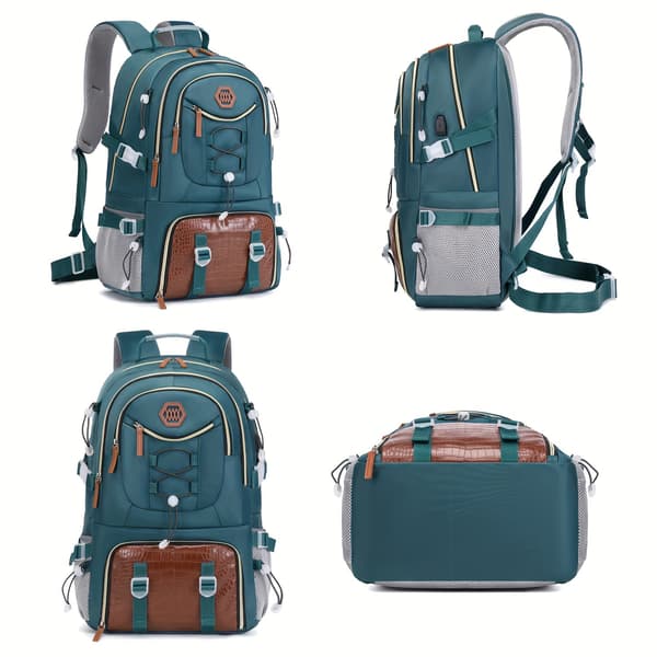 Large Travel Backpack - Spacious Laptop Bag with Shoe Storage, Waterproof, Comfortable Straps, Multiple Compartments, Perfect for Black