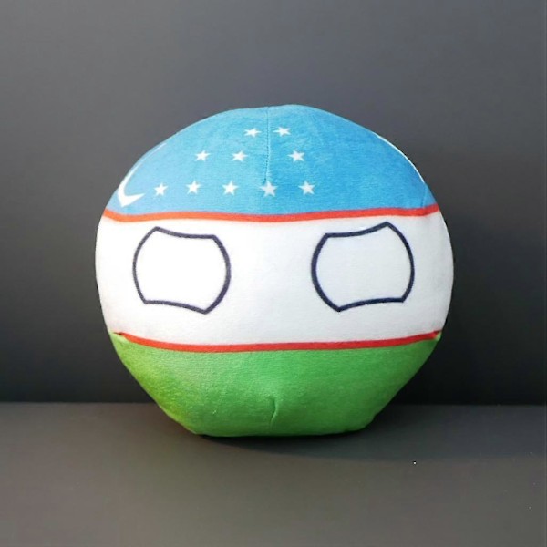 Countryballs Plysjdukke Russland Hviterussland Ukraina Georgia Litauen Kasakhstan Ball Polandball Fylt Putepute Leke som Gave Uzbekistan 20CM
