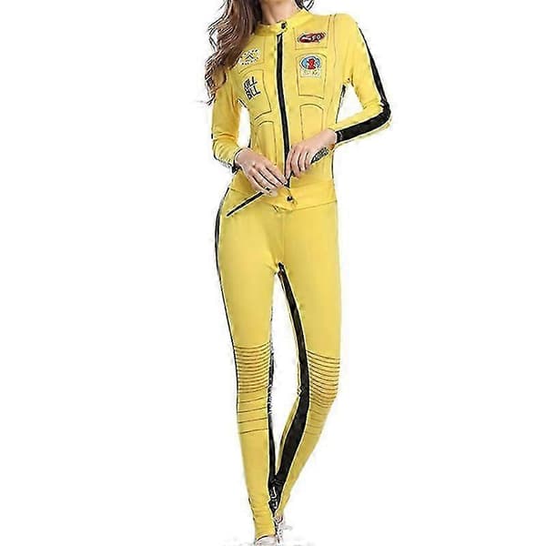 Kill Bill, Kill Billin morsian, keltainen haalari cosplay-asu - L