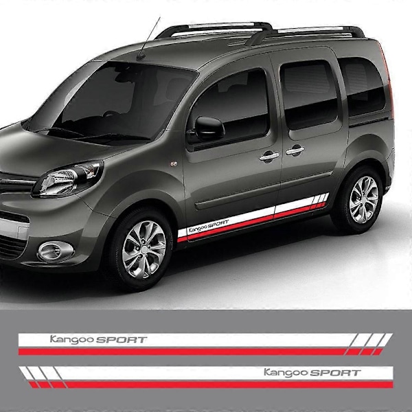2 st Bil Dörr Dekaler för Renault Kangoo 1 2 3 4x4 MK1 MK2 MK3 Tuning Tillbehör Van Grafik Stripes Kit Vinyl Dekor Dekaler