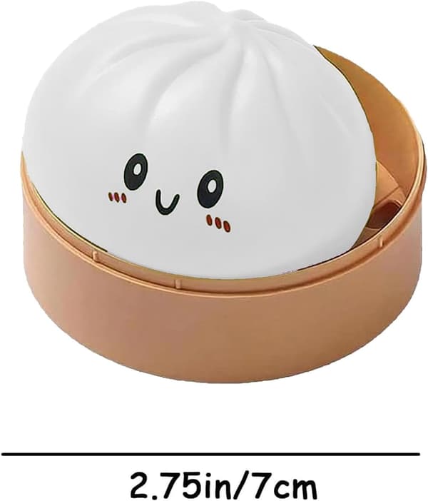 Dumplings Squishy Mystery Mini Dumplings Squishy Stressbolde Fidget Sensorisk Legetøj Blød Klemme Dekompression Dej (Lilla-A) White