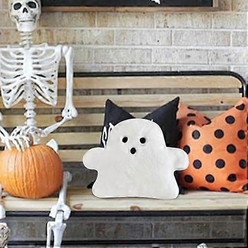 Halloween Ghost Pillows, Cute Stuffed Ghost Dolls Soft Halloween Pillow, Cute Ghost Plush, Decorative Halloween Throw Pillows 18x23cm