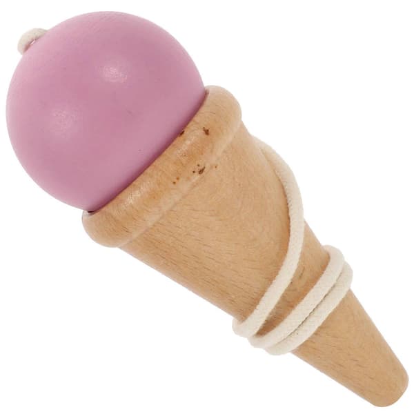 Trä Kendama Leksak för Koordinationsövning Rosa Kendama Leksak Handfärdighet