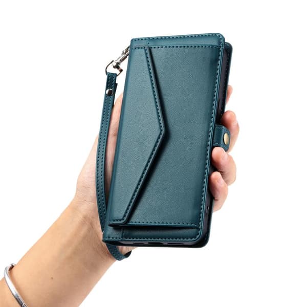 for Pixel 10 Pro XL Case - Leather Case with Multiple Card Slots and Lanyard