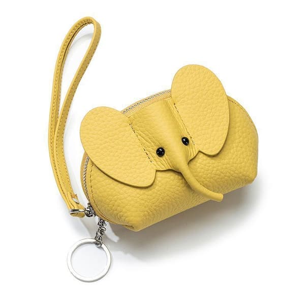 Creative Bag Short Wallet Genuine Leather Elephant Zero Wallet Women
