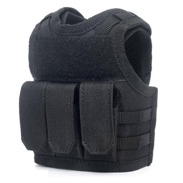 Mini Molle-pullopaidan tölkkijuoma olutpullon liivisuojus baarikoriste musta