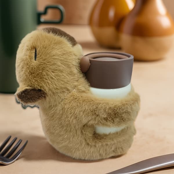 Bedårende capybara plyslegetøj - bløde, søde kunstpelsdyr, perfekte til boligindretning og vintergaver. 1pc