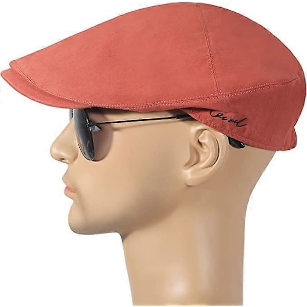 Sommer Ivy Peaked Caps Balloon Cap Bomulds Flat Cap til Mengreen orange