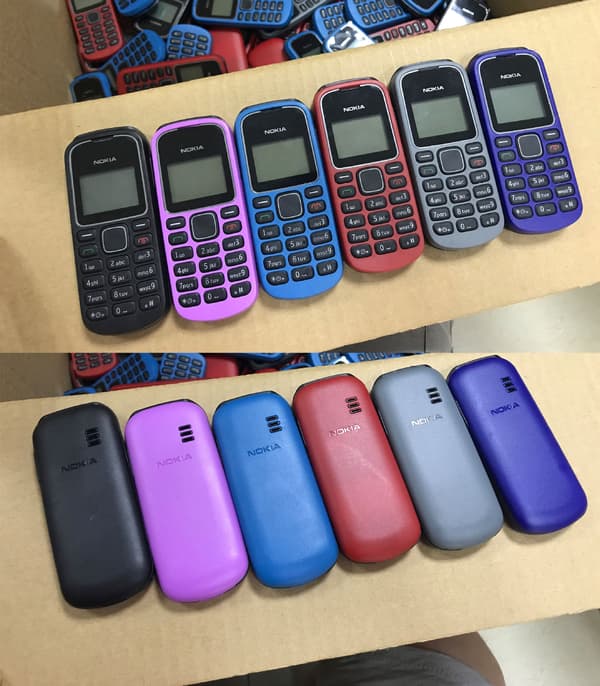 Senior Mobiltelefon Stora Knappar Dubbla SIM ljusblå