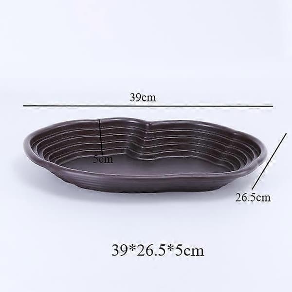 Foderstation til krybdyr uden dræn, vandskål til små kæledyr, 39x26,5x5 cm, holdbart plastdesign