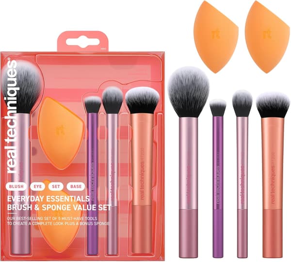 REAL TECHNIQUES Everyday Essentials Meikkisiveltimet ja -sieni kasvoille 6