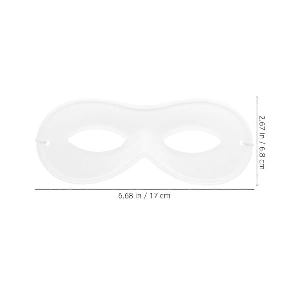 Børns DIY Graffiti Maske til Maling 20 Stk Hvide PVC Flocking Masker