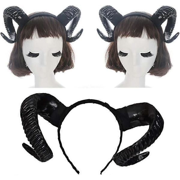 Simulerings Klo Hodebånd Halloween Kostyme Cosplay Foto Rekvisitt - (Svart)