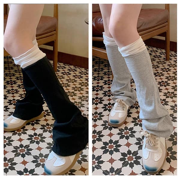 Dame Benvarmer Mode Flared Benvarmer Strækbare Lange Benstrømper Søde Støvlestrømper Cosplays Kostumer Gaver Hvid White