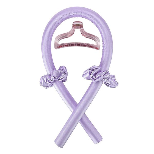 Satin Heatless Curling Set för Hår, Perfekta Lockar, Ingen Skada purple