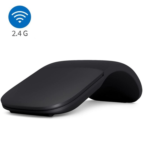 2,4 GHz Frequency Range Silent 4.0 för ARC Ultra Slim Laser Folding Wireless Touch Mouse trådlös svart vikning