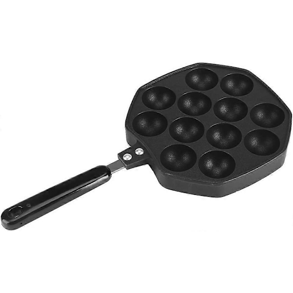 12 huller Blæksprutte Kødbolleform Nonstick Bageplade, til Blæksprutteboller/Pandekager, 33cm
