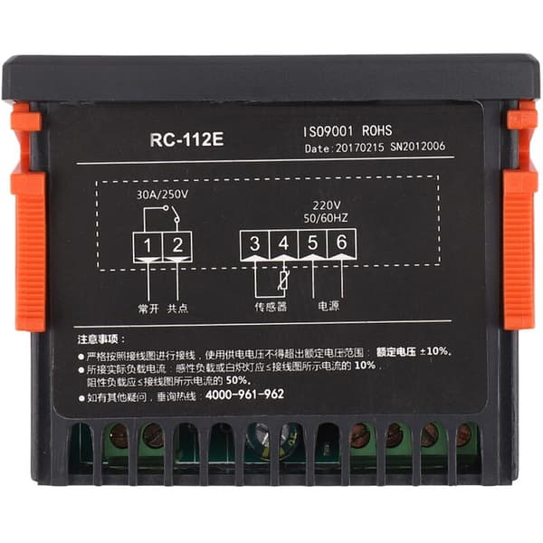AC 220V 30A Digital Termostat Temperaturregulator med NTC-sensor og LED-display