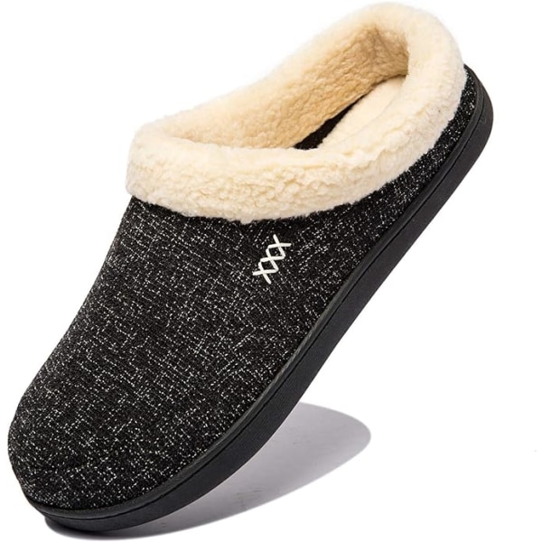 Men's Cozy Memory Foam Slippers Soft Slip on Indoor Outdoor Clog House Shoes Sole length 28cm