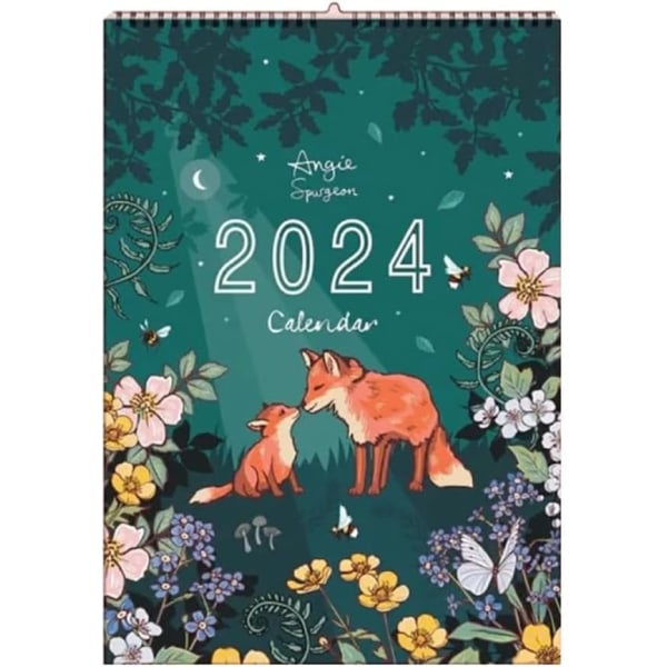 2024 Väggkalender för natur- och djurlivskonst, Väggkalender för djur 2024, Väggkalender för estetisk konst