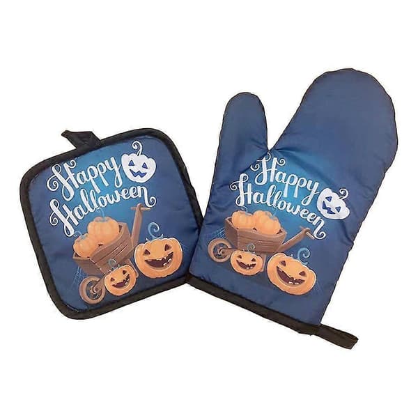 Halloween Slitstarka handskar med hängögla Värmebeständiga för att skydda händerna Present