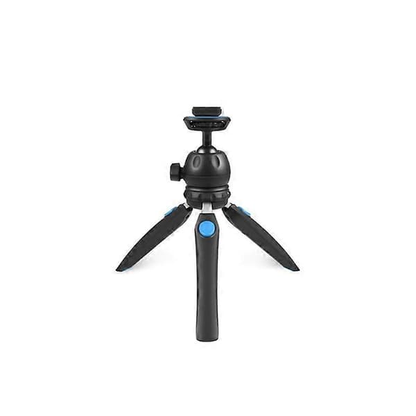 Bærbar brakett VLOG Live Stabilisator Stativ med telefonklips, blå