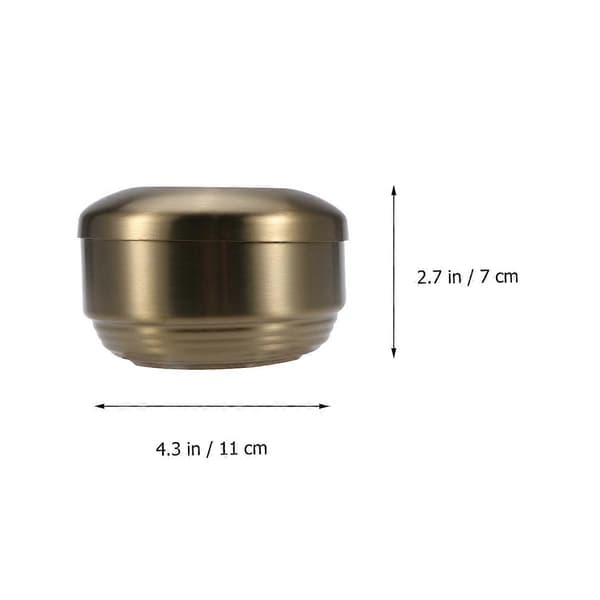 Fødevaregodkendt skål i rustfrit stål til uformelle begivenheder 1 sæt 11.00X11.00X7.00CM Gyllene
