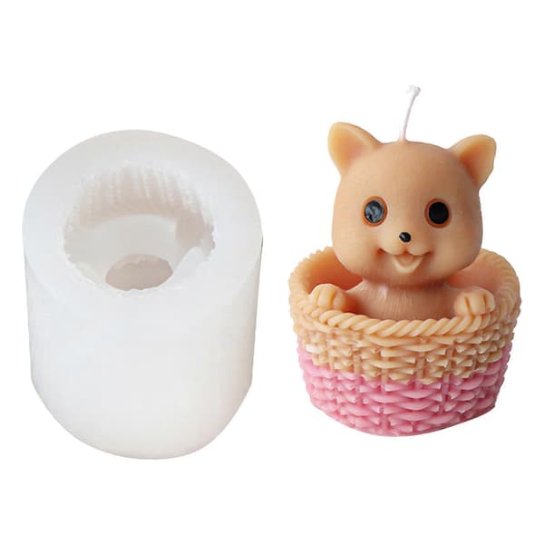 Kat/abeformet stearinlysform Aromaterapi Fremstilling af forme til smykkeelskere Aromaer Sæbe Gipsforme Håndlavet ornament