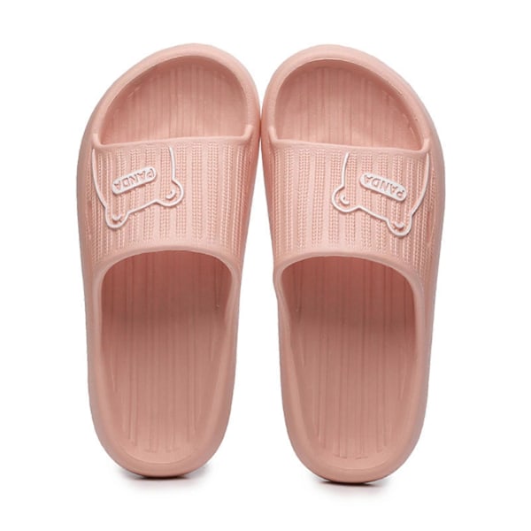Enkla Mjuka Sulor Tofflor Halksäkra Öppna Tå EVA Duschsandaler för Sommar Pink 40-41