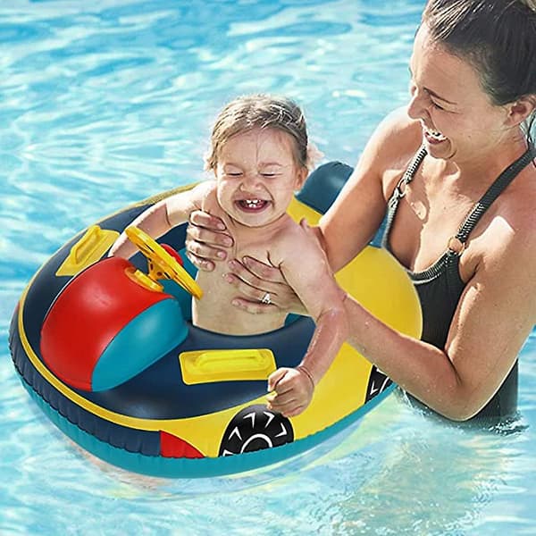 Baby Simring Barn Uppblåsbar Båt Babysits Barn Sim