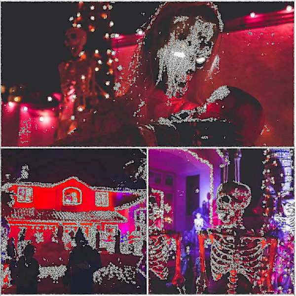 Paket E14 Röda LED-lampor 3w E14, Dekorativa Röda E14 LED-lampor, 25w Ersättning, Lämplig för Omgivande Belysning, Halloween, Jul [Energiklass